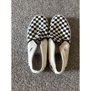 Vans Black and White Checkered Athletic Shoes